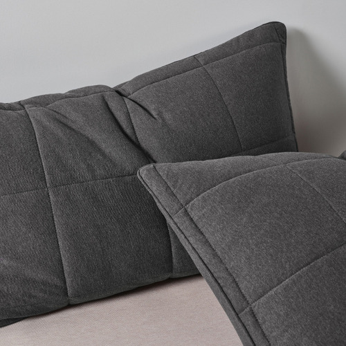 Charcoal Ryland Jersey Cotton Quilt Cover Set
