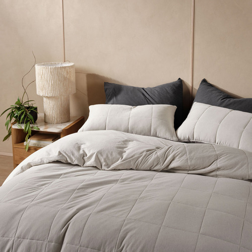 Pebble Ryland Jersey Cotton Quilt Cover Set