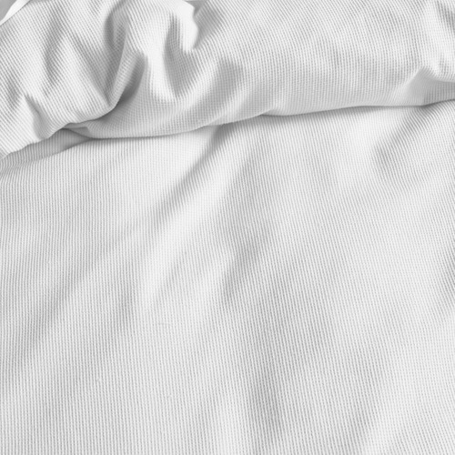 White Micro Waffle Cotton Quilt Cover Set