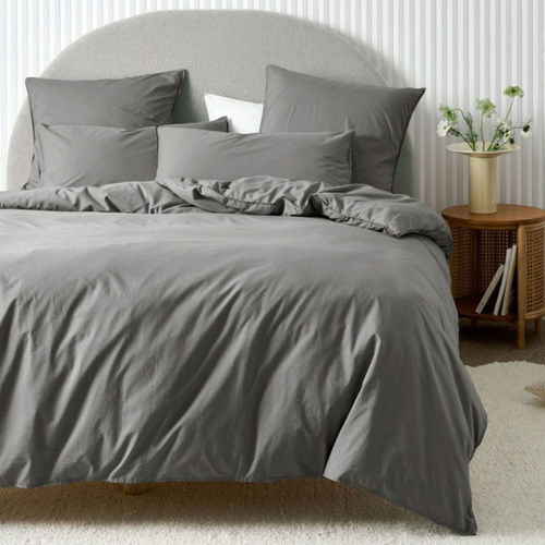 Steel Terra Cotton Quilt Cover Set