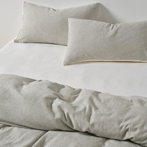 Black Macey Cotton Quilt Cover Set