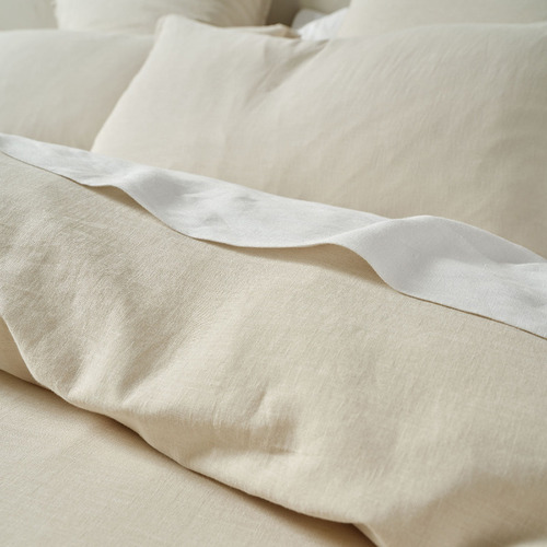 Natural Connie Cotton & Linen Quilt Cover Set