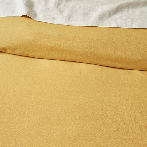 Saffron Connie Cotton & Linen Quilt Cover Set