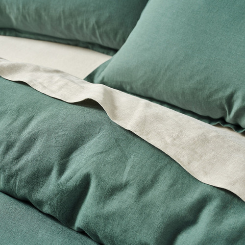 Pine Connie Cotton & Linen Quilt Cover Set