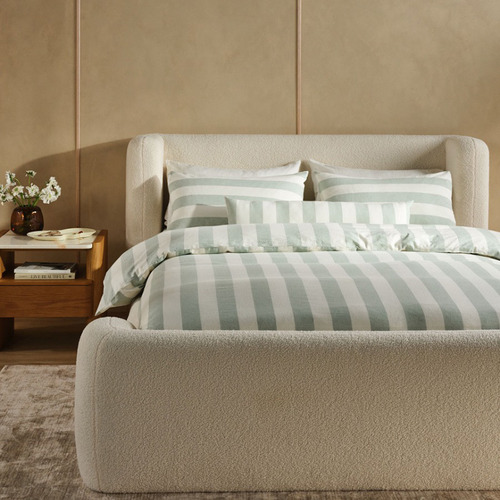 Jade Vintage Cotton & Linen Quilt Cover Set