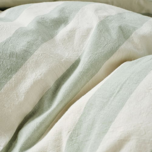 Jade Vintage Cotton & Linen Quilt Cover Set