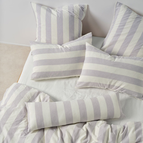 Lavender Vintage Cotton & Linen Quilt Cover Set