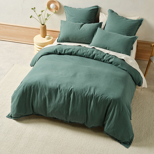Pine Connie Cotton & Linen Quilt Cover Set