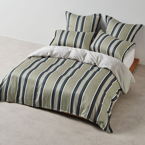 Nara Stripe Bamboo & Cotton European Pillowcase