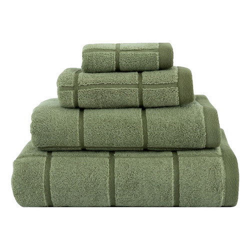 Geneva Yarn-Dyed Cotton Bathroom Towel