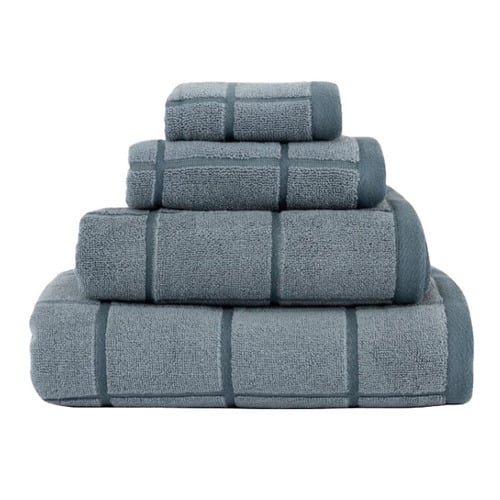 Geneva Yarn-Dyed Cotton Bathroom Towel Set