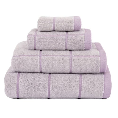 Geneva Yarn-Dyed Cotton Bathroom Towel Set