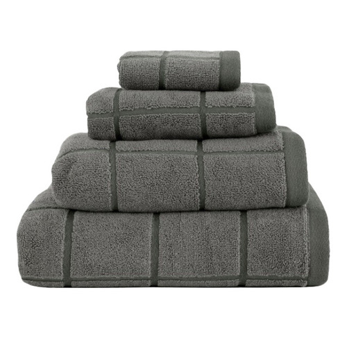 Geneva Yarn-Dyed Cotton Bathroom Towel Set