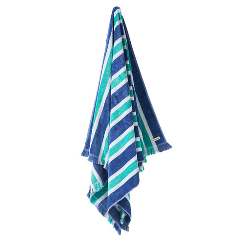 Blue Brazil Cotton Beach Towel