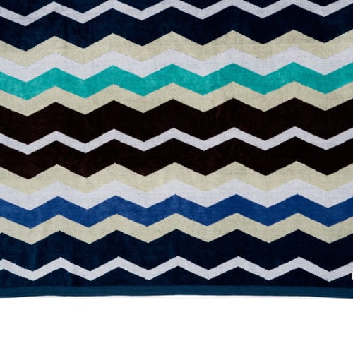 Chevron Stripe Cotton Beach Towel
