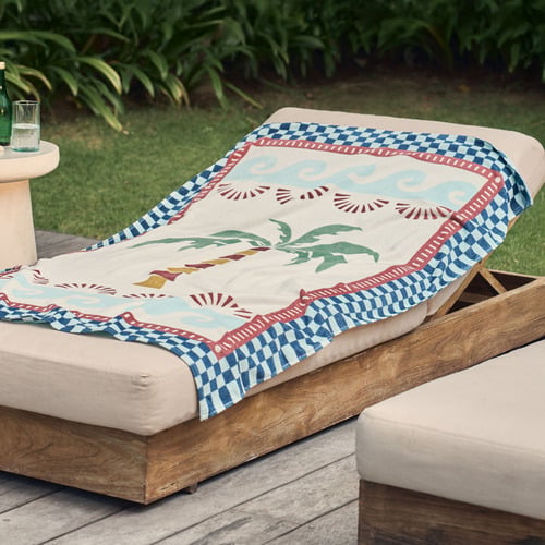 Palm Tree Cotton Beach Towel