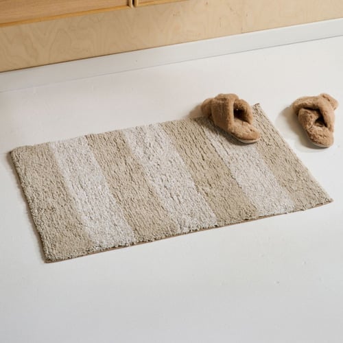 Duo Tone Cotton Bathroom Mat