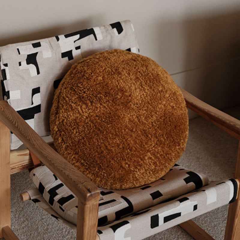 Shetland Round Sherpa Cushion