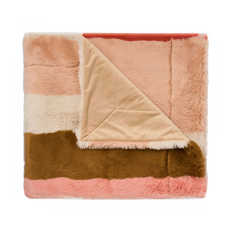 Dunkled Faux Fur Throw