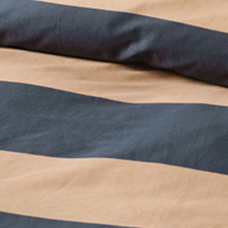 Bluestone Rugby Stripe Cotton Sateen Quilt Cover Set