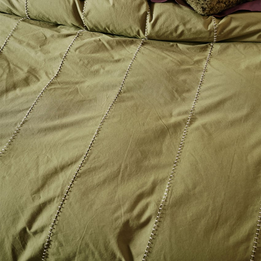 Green Jerome Cotton Percale Quilt Cover Set