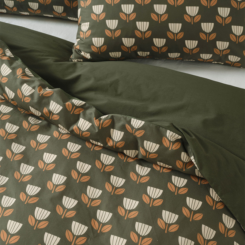 Floral Annika Cotton Percale Quilt Cover Set