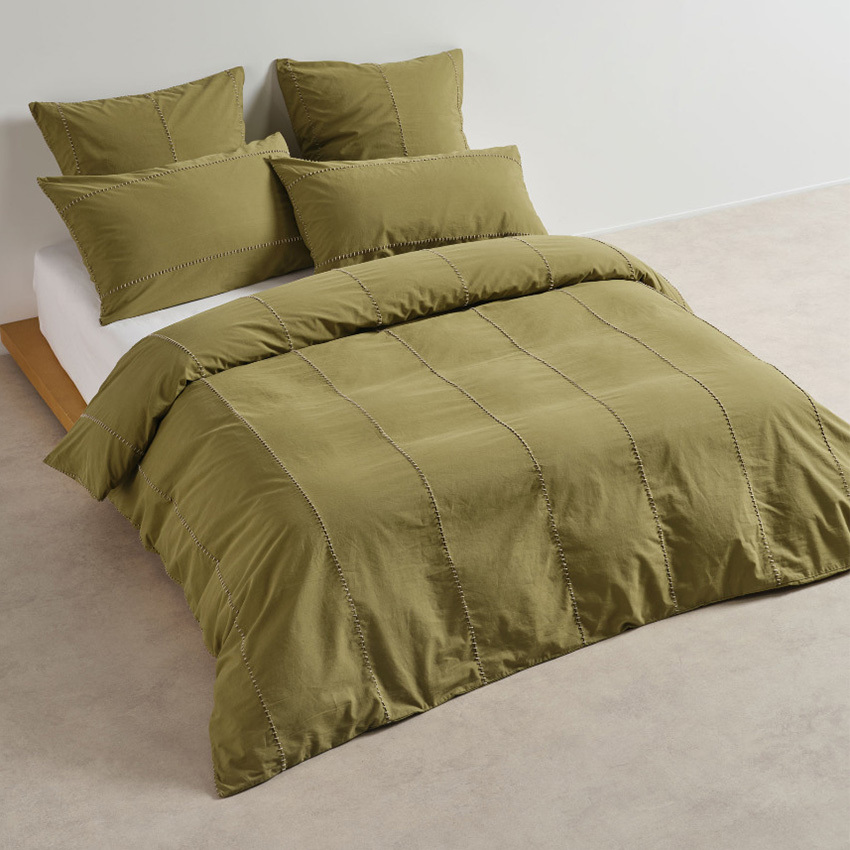 Green Jerome Cotton Percale Quilt Cover Set