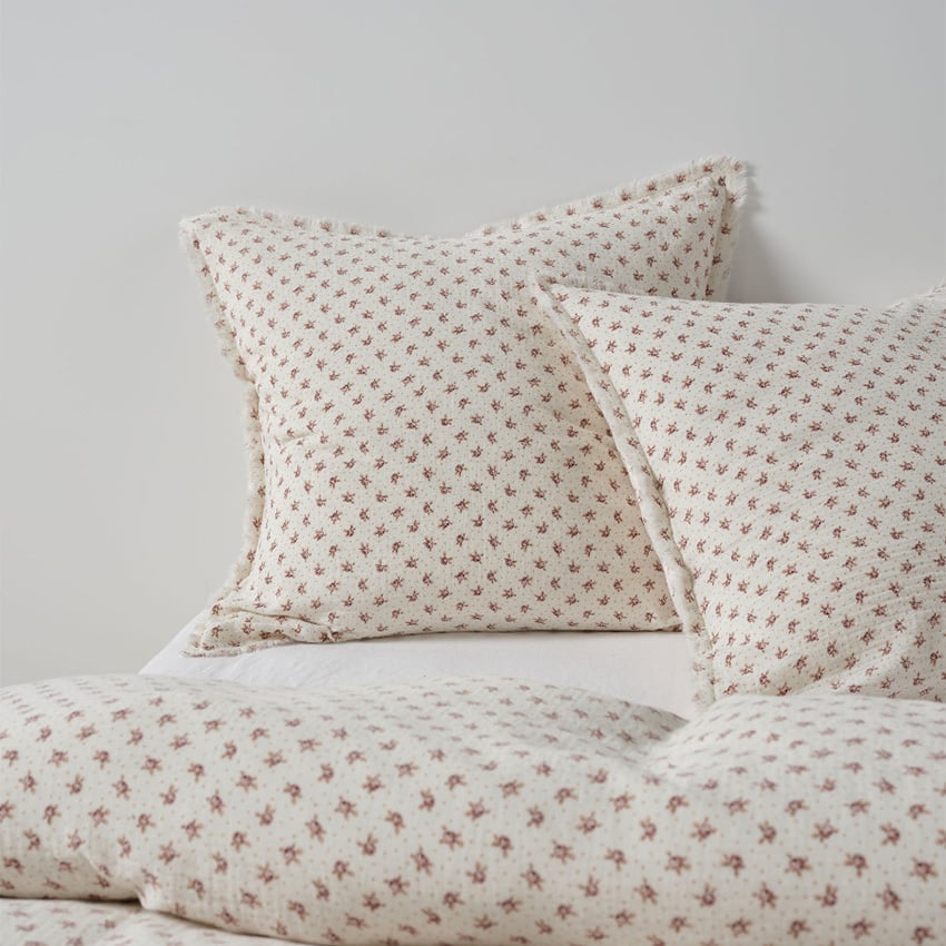 Ditsy Floral Eloise Cotton Muslin European Pillowcase