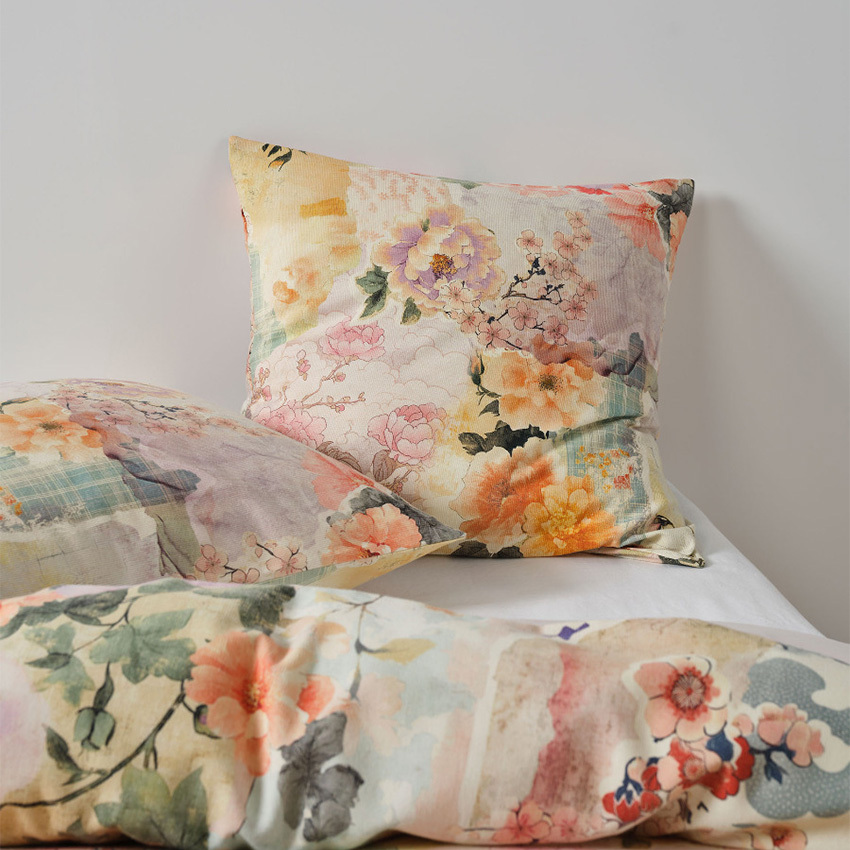 Floral Cailee Cotton European Pillowcase