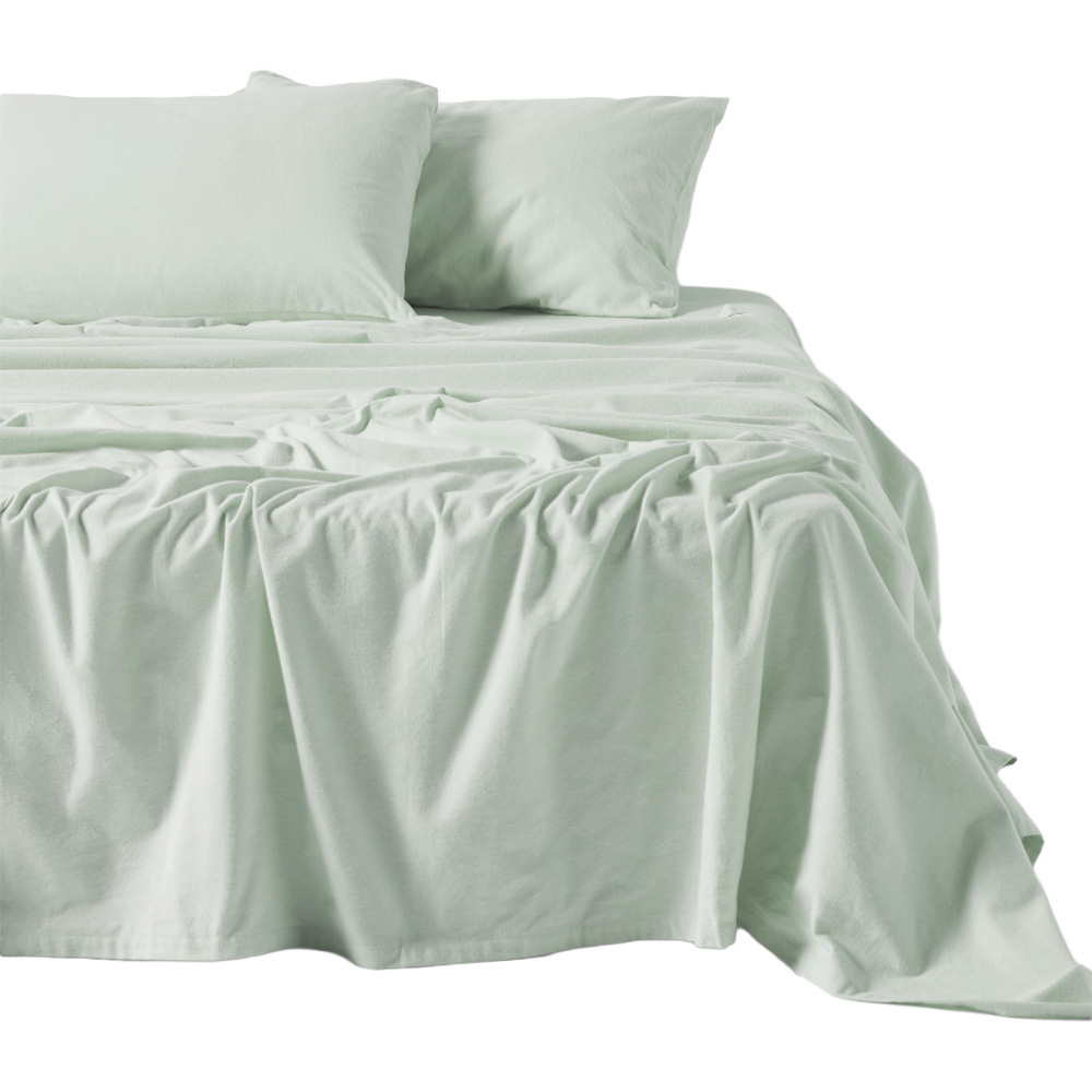 Plain Dyed Cotton Flannelette Sheet Set