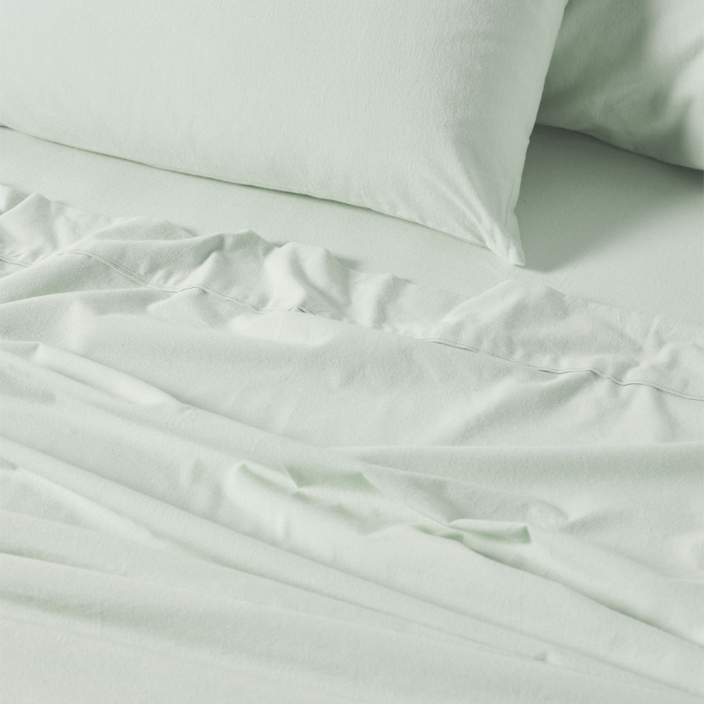Plain Dyed Cotton Flannelette Sheet Set