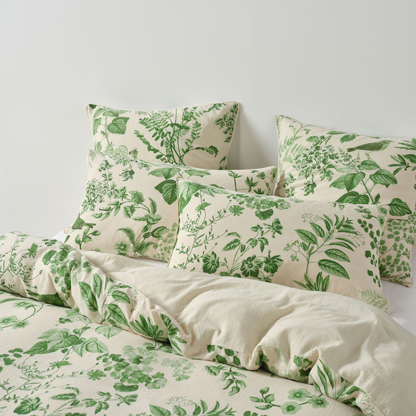 Botanical Lindy Cotton Muslin European Pillowcase