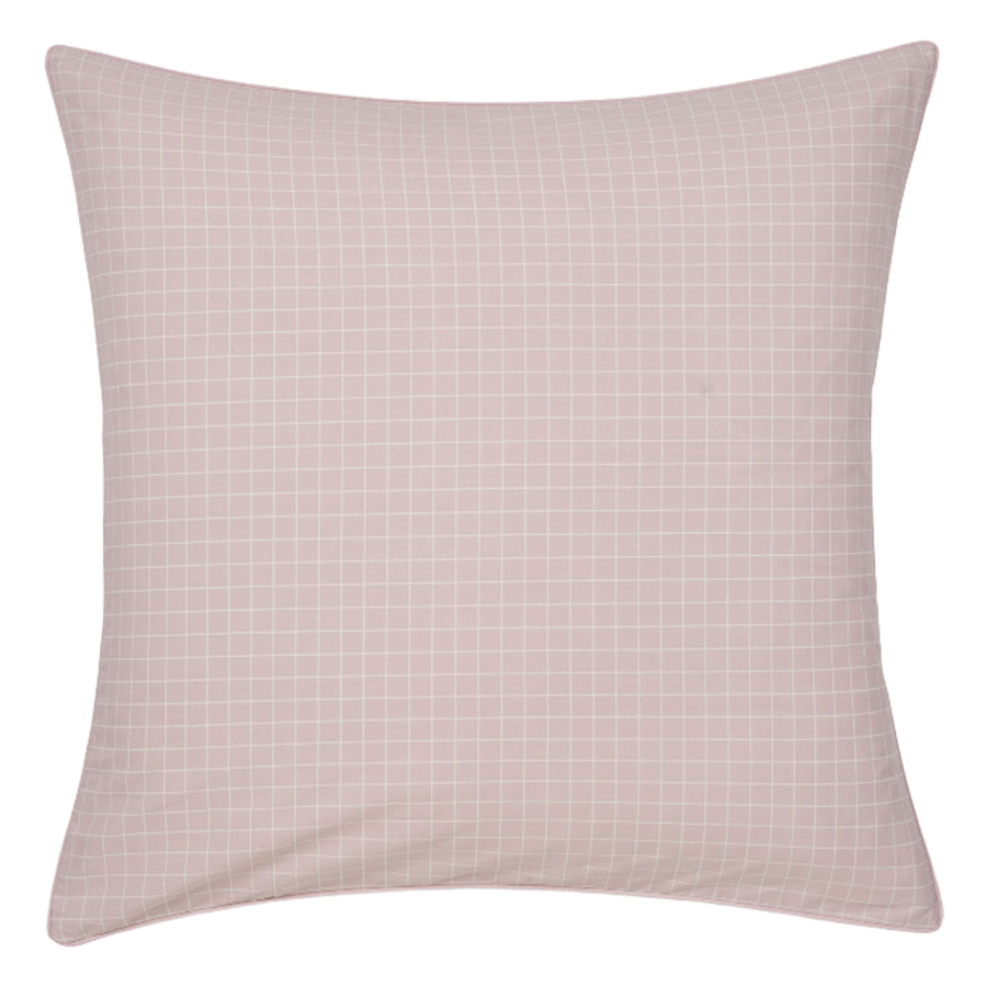 Volley Check Cotton Percale European Pillowcase