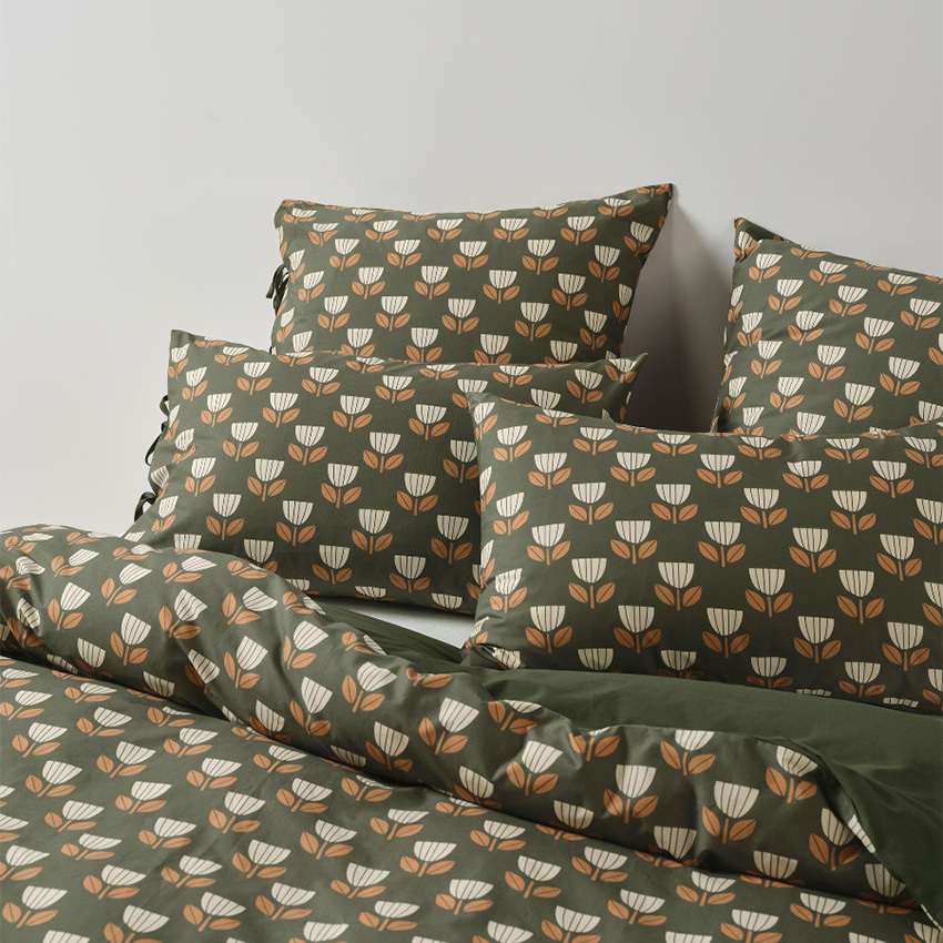 Floral Annika Cotton Percale European Pillowcase