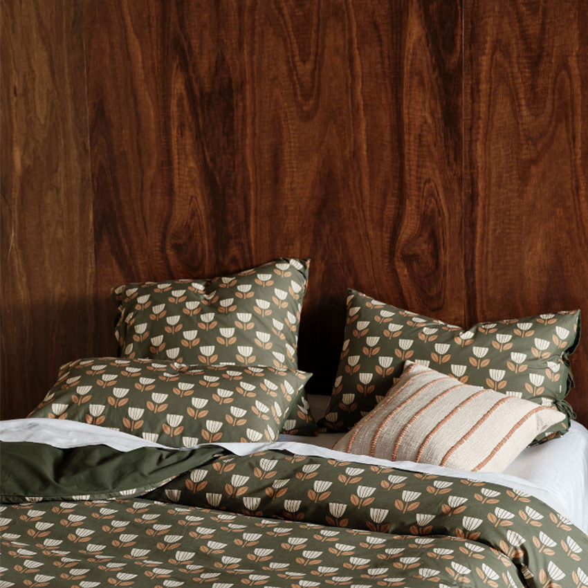 Floral Annika Cotton Percale European Pillowcase
