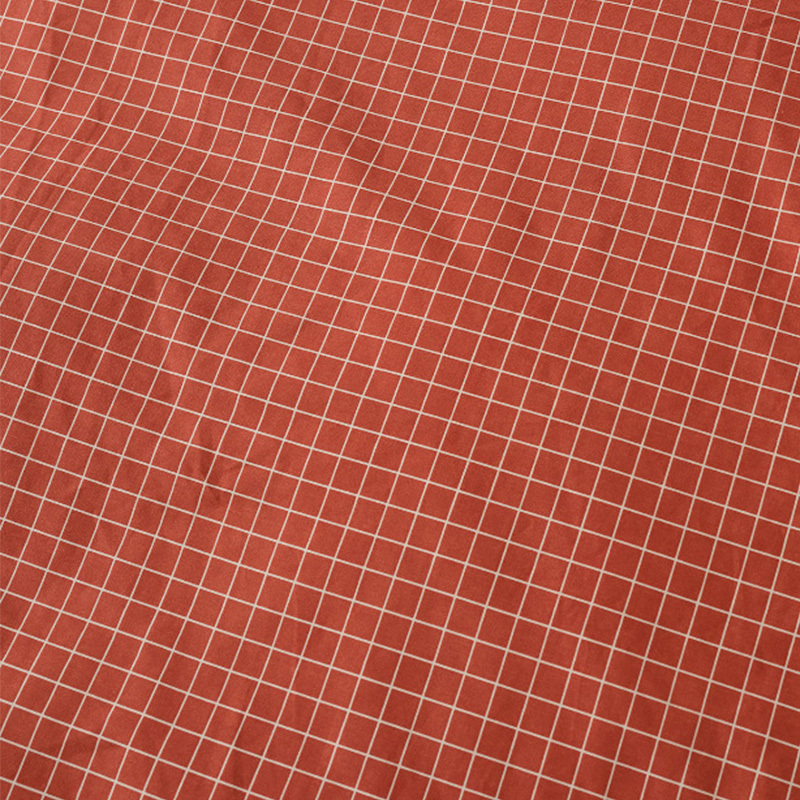 Volley Check Cotton Percale Quilt Cover Set