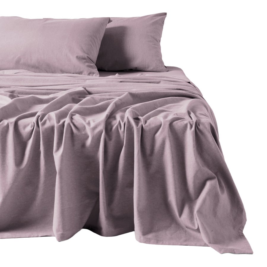 Plain Dyed Cotton Flannelette Sheet Set