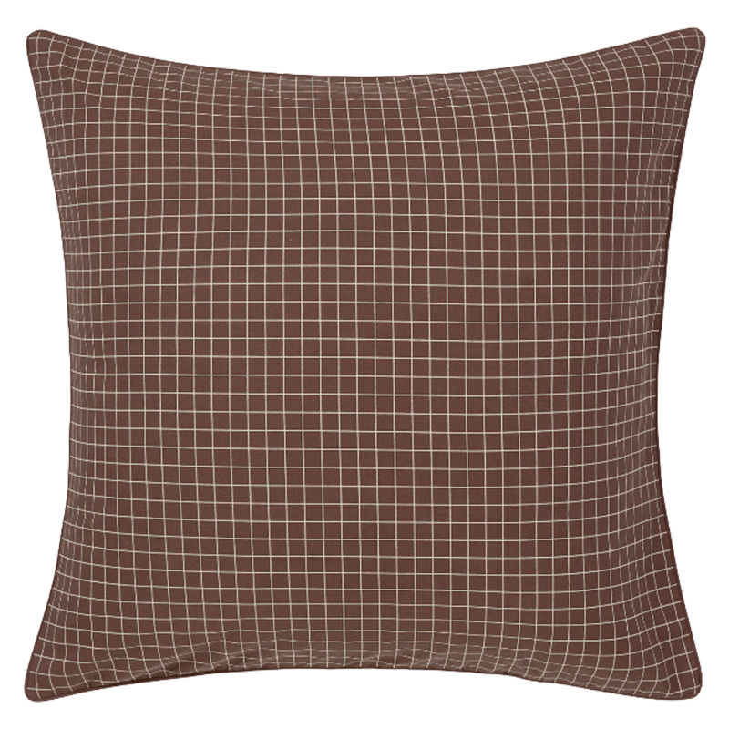Volley Check Cotton Percale European Pillowcase