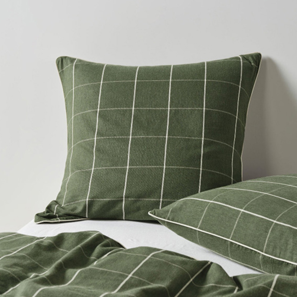 Atrium Yarn-Dyed Cotton European Pillowcase