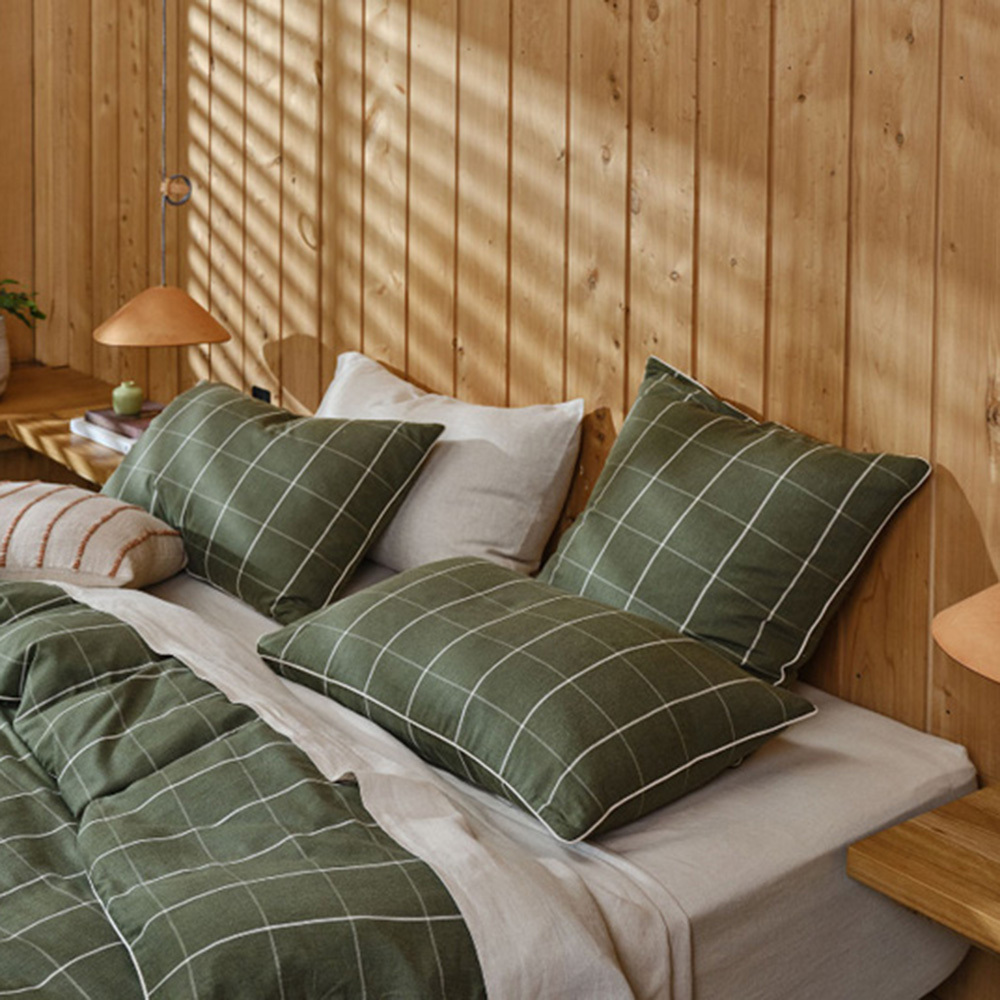 Atrium Yarn-Dyed Cotton European Pillowcase