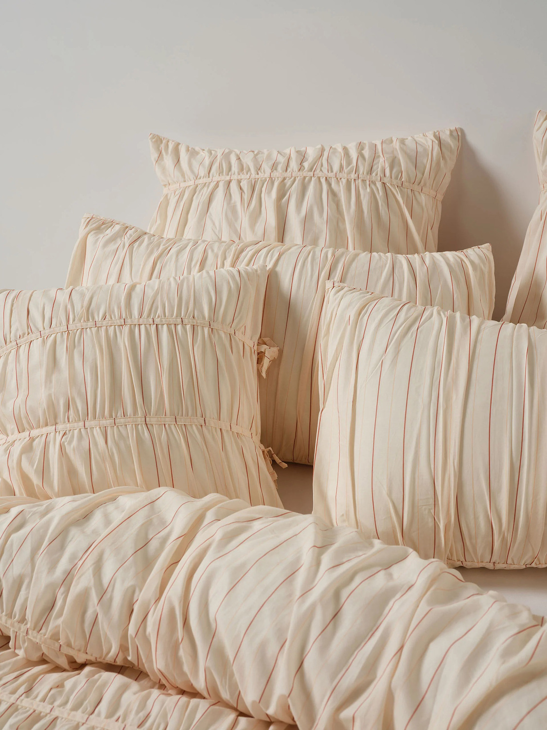 Gracie Stripe Cotton Voile Cushion