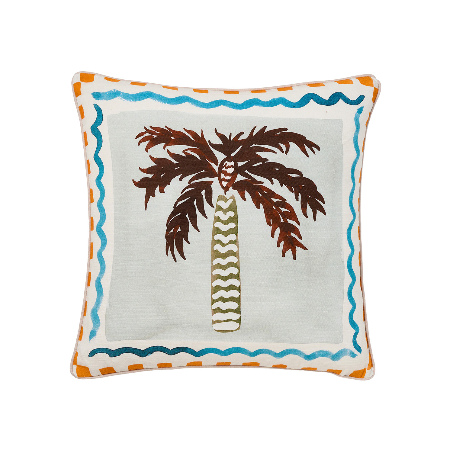Phoebe Palm Cotton Canvas Cushion