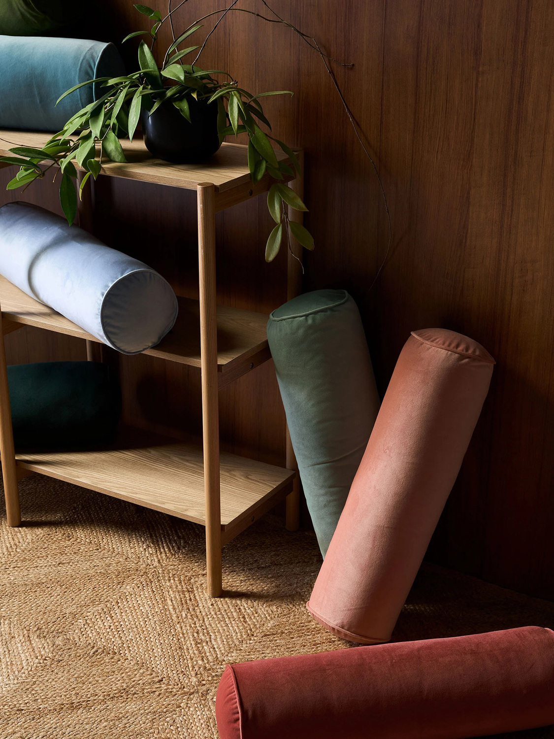 Maeve Velvet Bolster Cushion