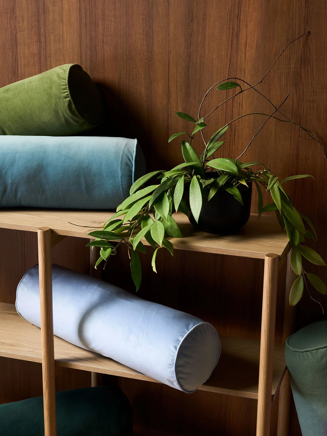 Maeve Velvet Bolster Cushion