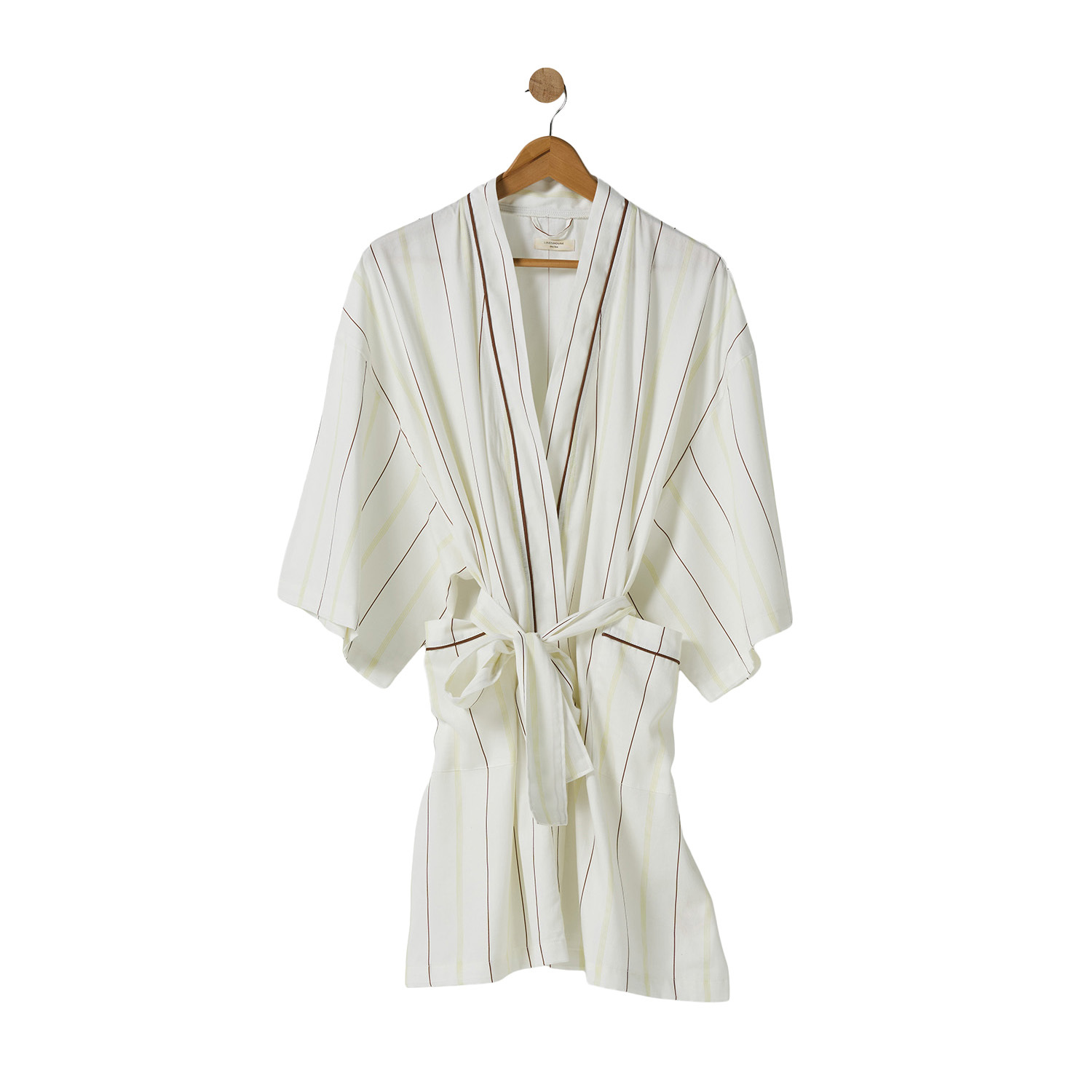 Kiera Stripe Cotton Sateen Bath Robe