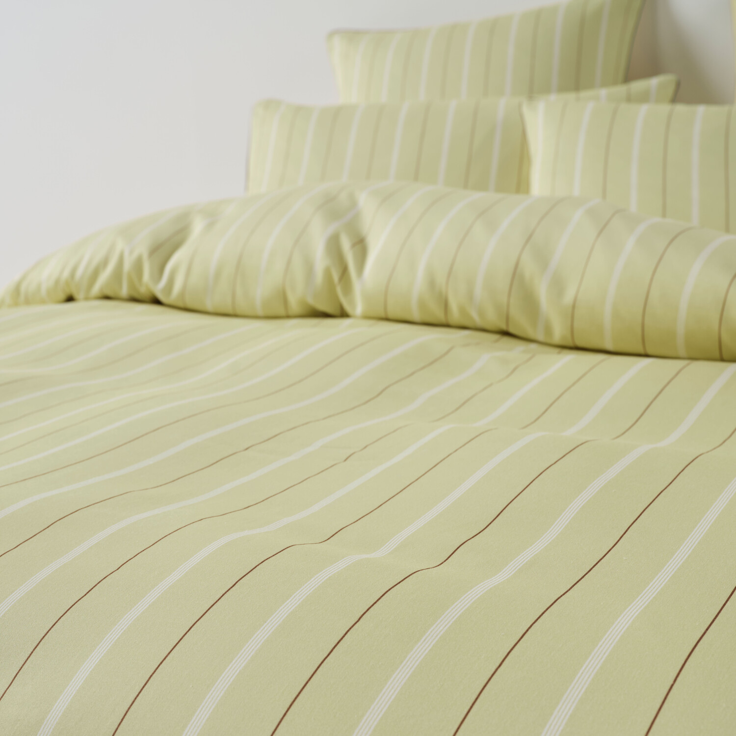 Kiera Stripe Cotton Sateen Quilt Cover Set