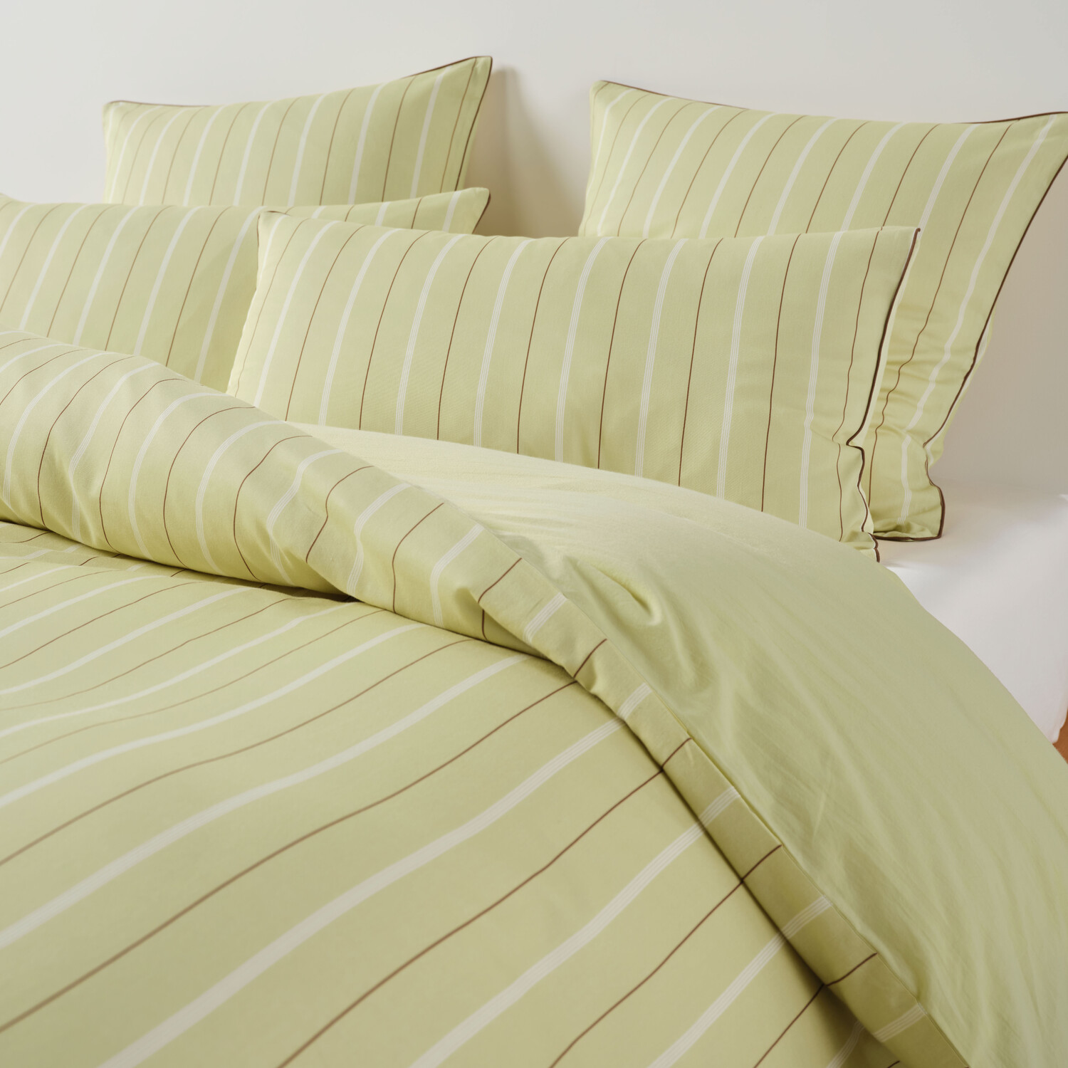 Kiera Stripe Cotton Sateen Quilt Cover Set