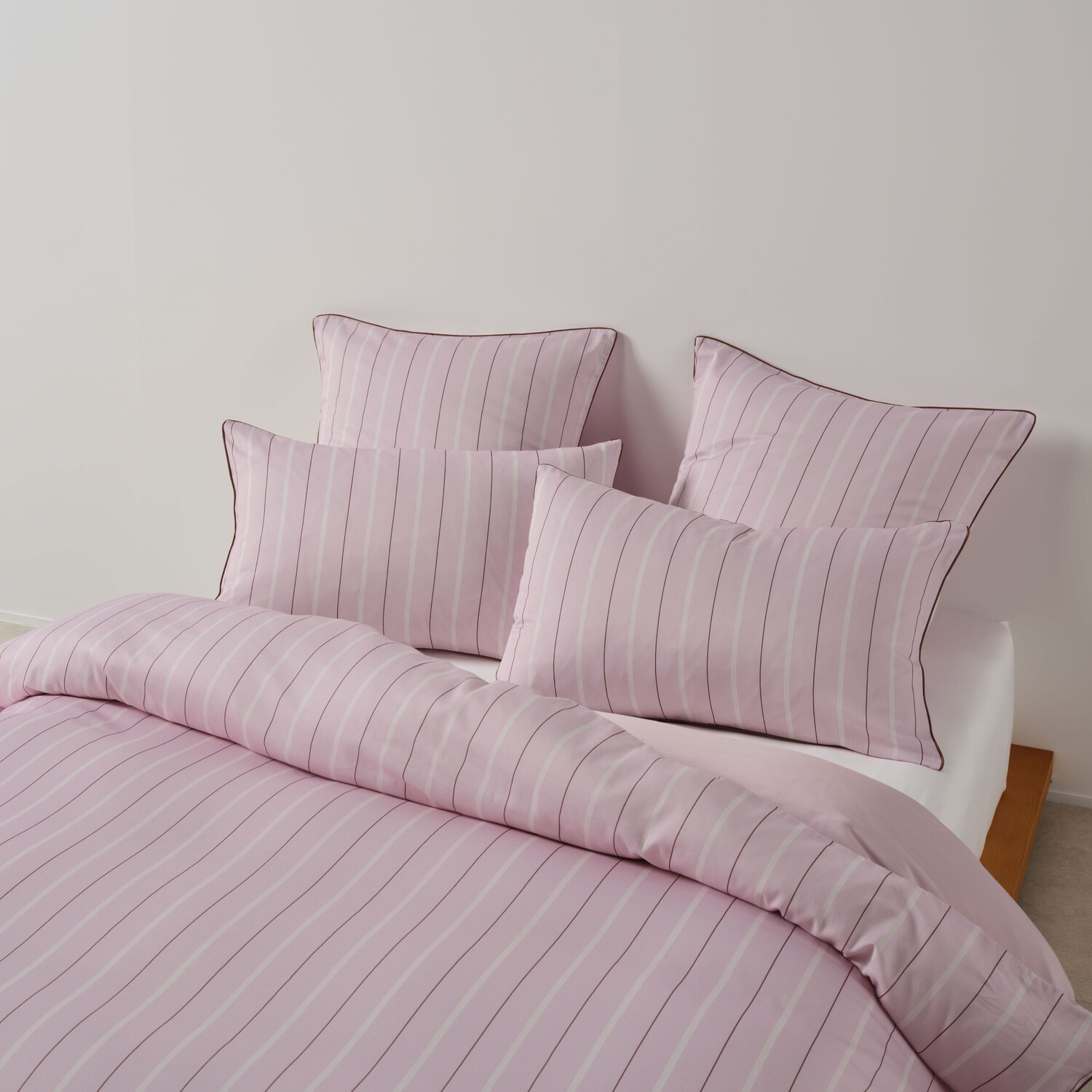 Kiera Stripe Cotton Sateen Quilt Cover Set