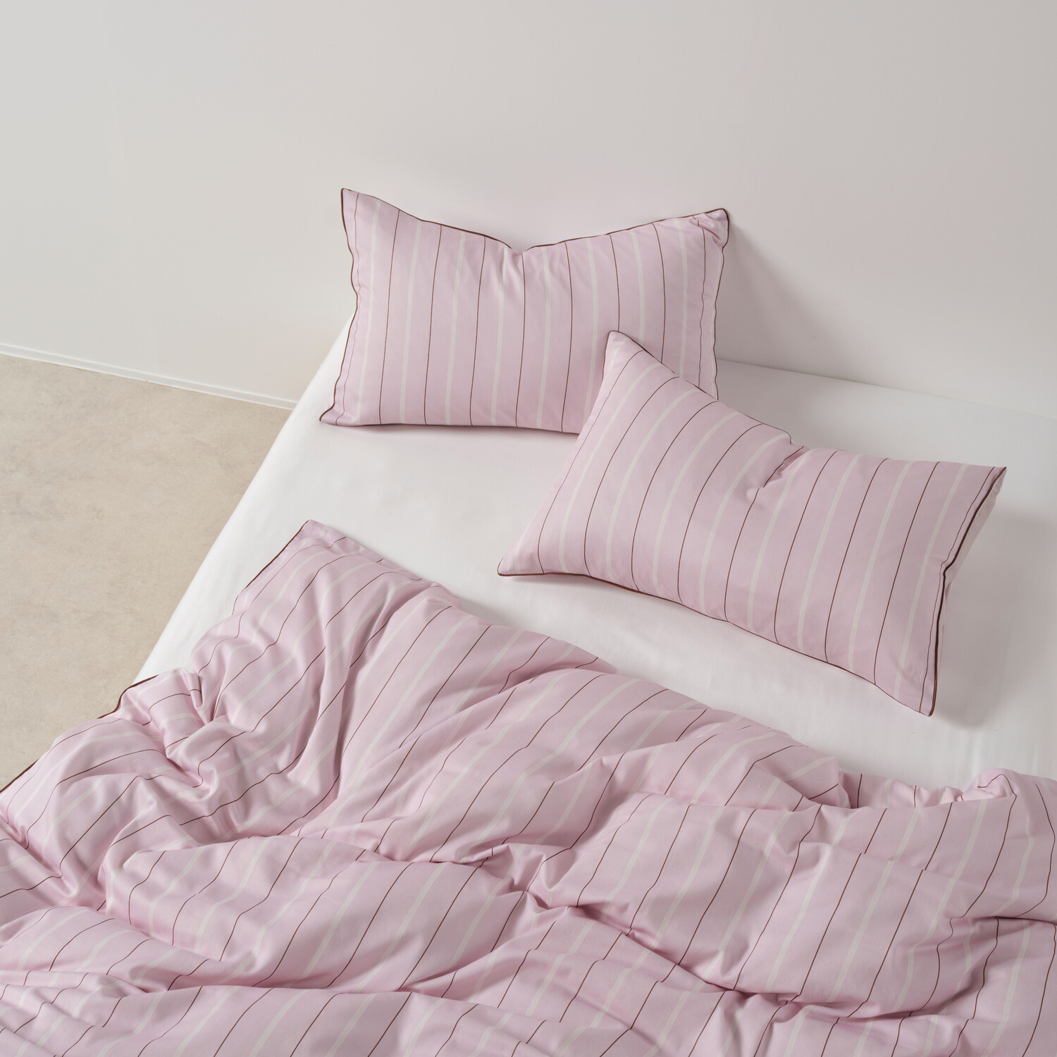 Kiera Stripe Cotton Sateen Quilt Cover Set