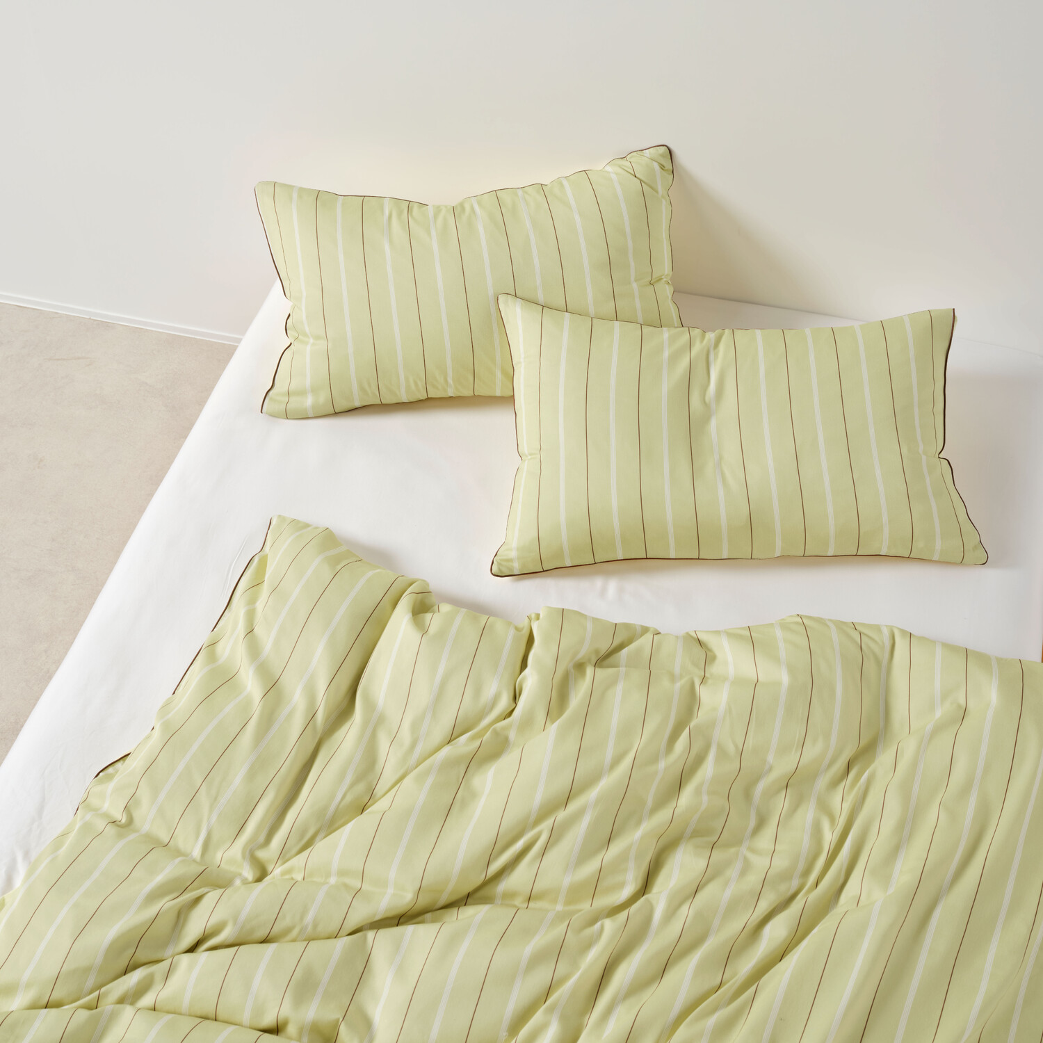 Kiera Stripe Cotton Sateen Quilt Cover Set
